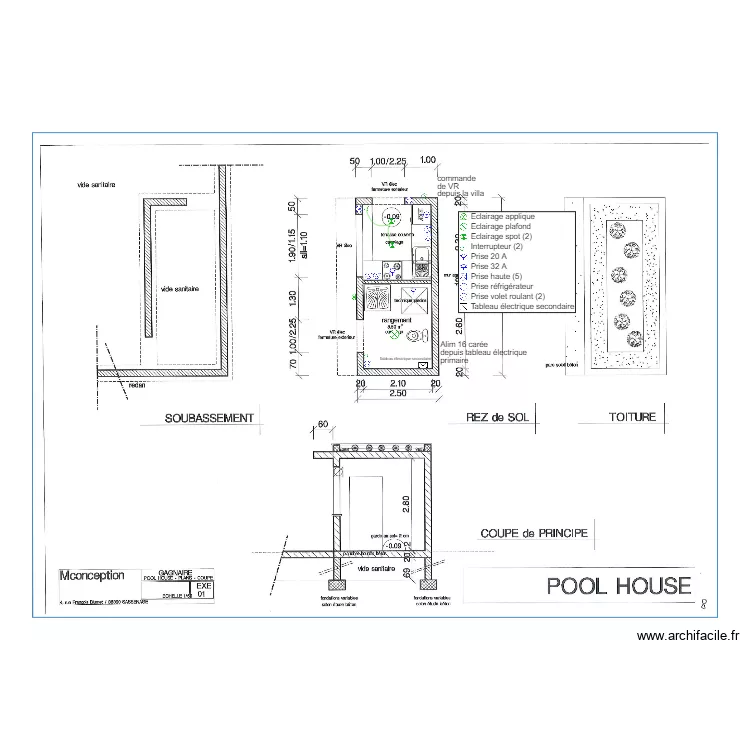 GAGNAIRE PISCINE POOL HOUSSE modif client. Plan de GAGNAIRE PISCINE POOL HOUSSE modif client. Plan de