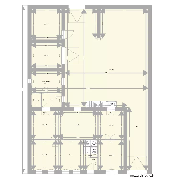 Plan avant travaux Nathalie. Plan de 