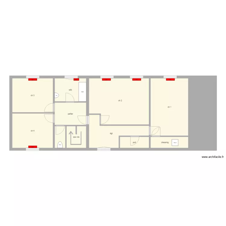 SAINT JEAN . Plan de 