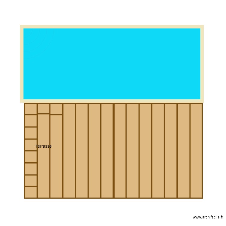 terrasse. Plan de 0 pièce et 0 m2