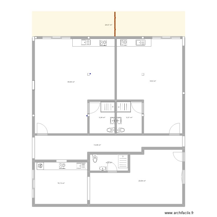 Plan Villa ST PIERRE POJET 2. Plan de 0 pièce et 0 m2