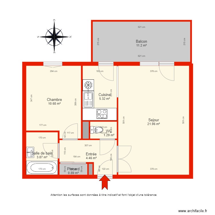 BI 3825 côté. Plan de 0 pièce et 0 m2