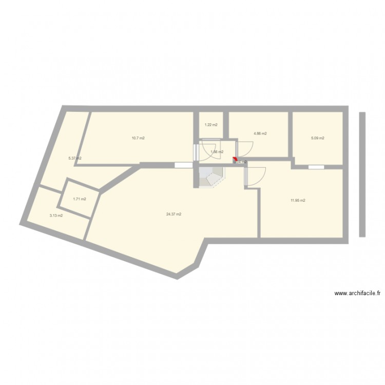 RDC GAUCHE vierge cotes. Plan de 0 pièce et 0 m2