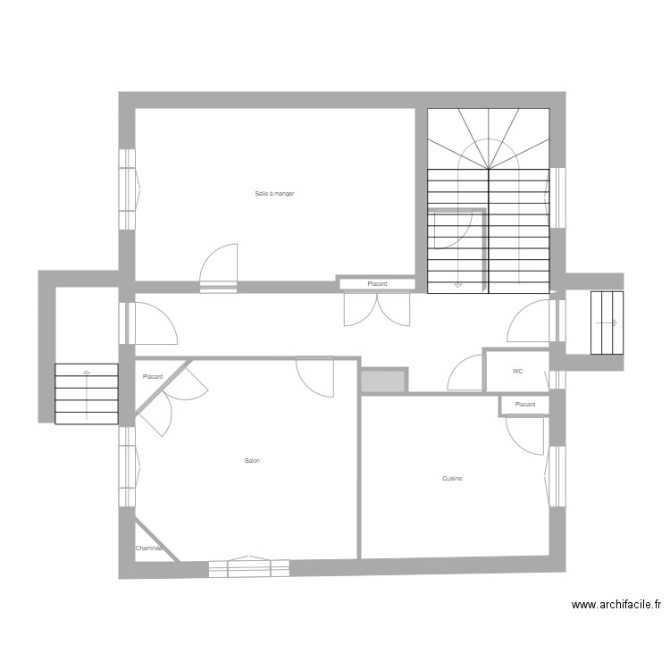 cauthier Niveau 1. Plan de 0 pièce et 0 m2