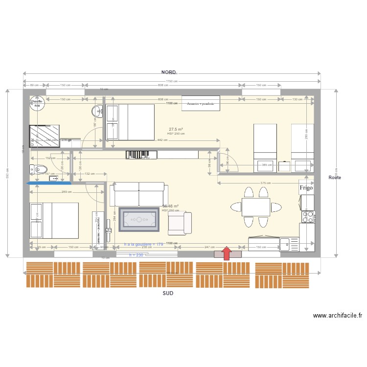 Ecurie RDC Pinceloup Option1. Plan de 0 pièce et 0 m2