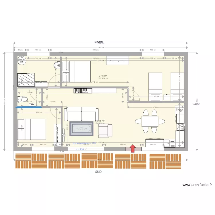 Ecurie RDC Pinceloup Option1. Plan de 