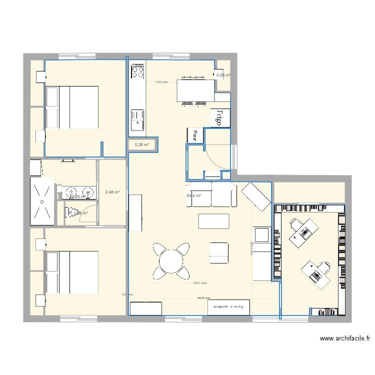 t4fino5. Plan de 0 pièce et 0 m2