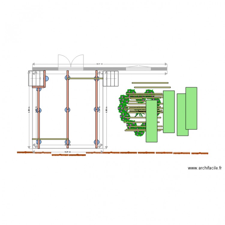 terrasse21. Plan de 0 pièce et 0 m2