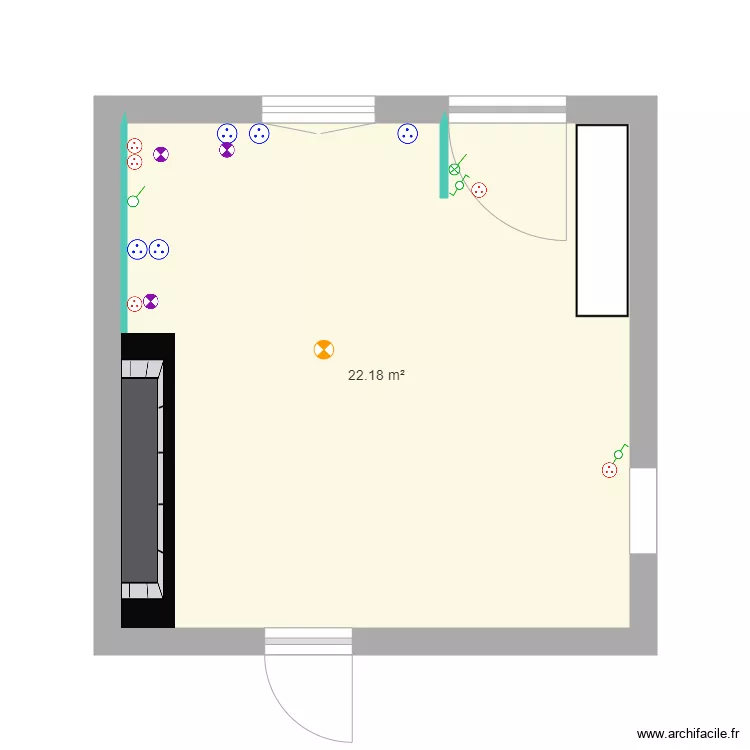 Cuisine MARTINE et PATRICE électricité vierge. Plan de Cuisine MARTINE et PATRICE électricité vierge. Plan de