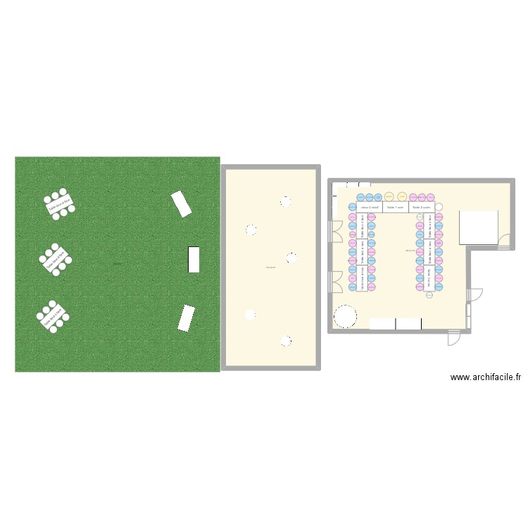 mariage. Plan de 0 pièce et 0 m2