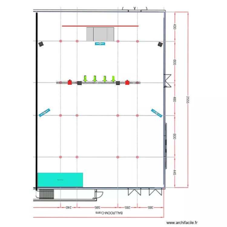 JLC Starling Geneva 1 Vue de dessus 2 projections. Plan de 