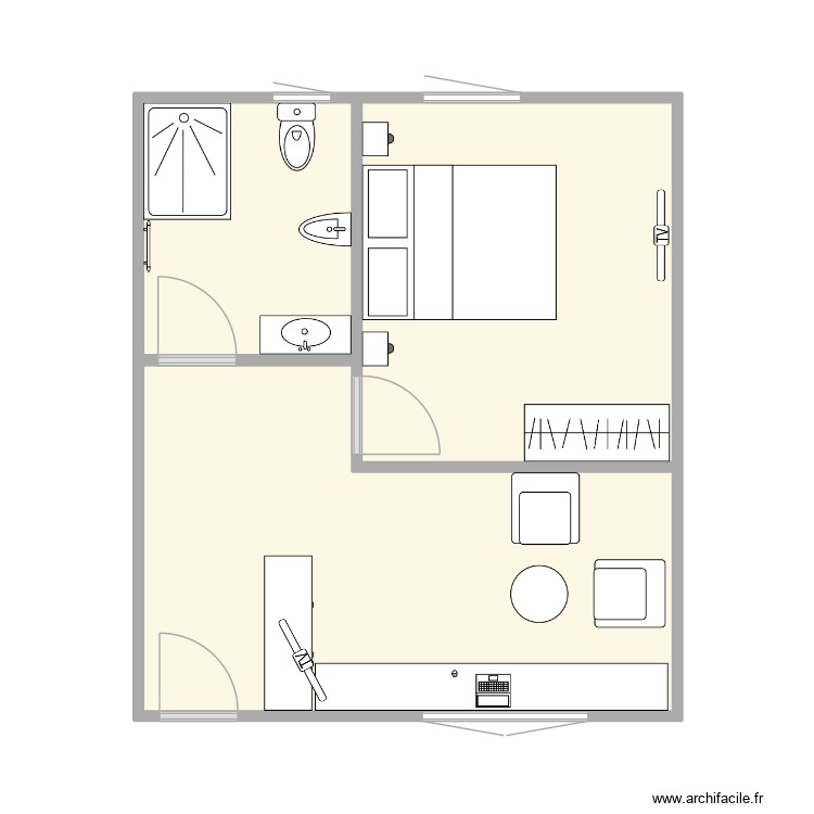 Suite. Plan de 0 pièce et 0 m2