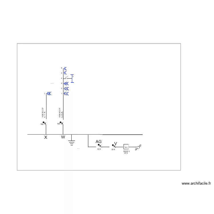 coffret etage greg. Plan de 