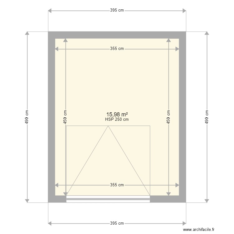 GARAGE DIDIER. Plan de 1 pièce et 16 m2