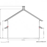 Facade Sud  Est 50e /