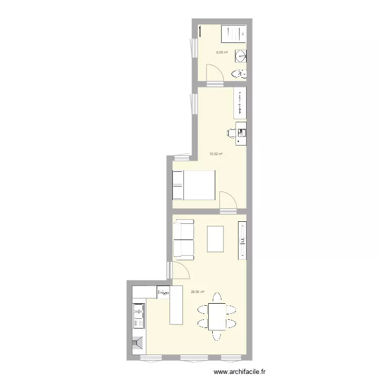 defnet projet&eacute;. Plan de 