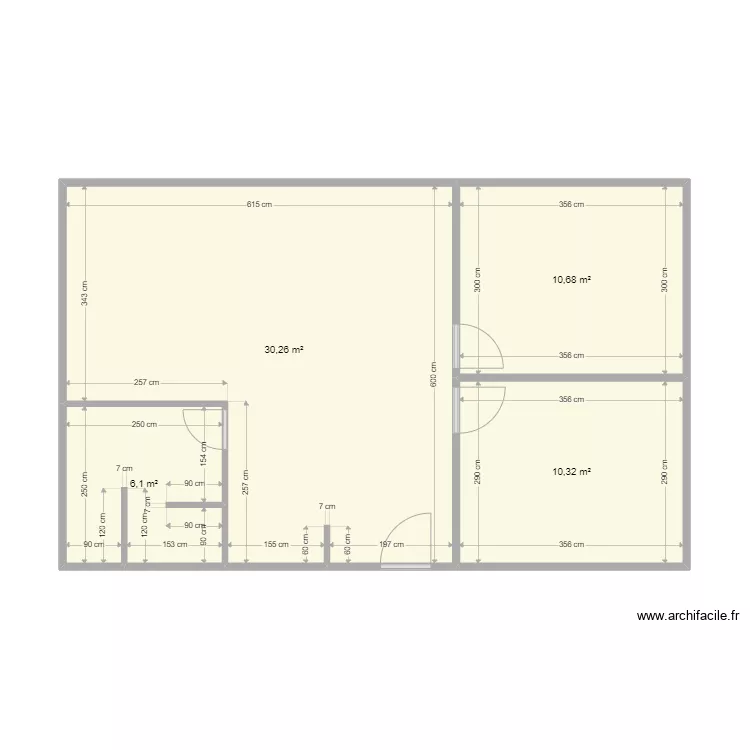 Appart 1 carmaux. Plan de 