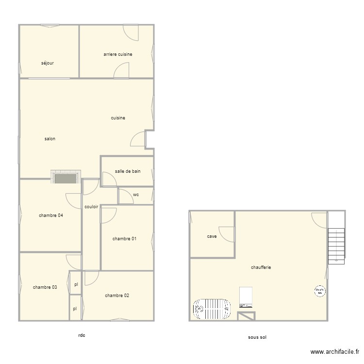 blay rdc ssol am. Plan de 16 pièces et 145 m2