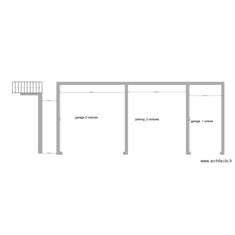 garages. Plan de 0 pièce et 0 m2