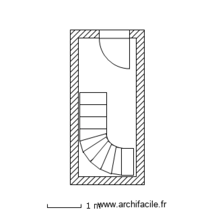 Escalier. Plan de 