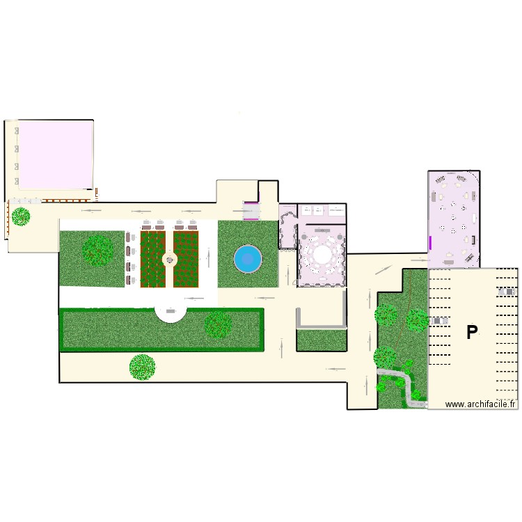 Plan 2a. Plan de 26 pièces et 3812 m2