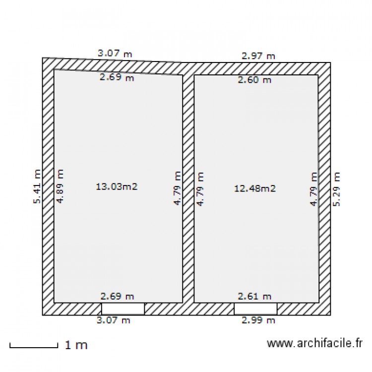 etage appartement vigoulet. Plan de 0 pièce et 0 m2