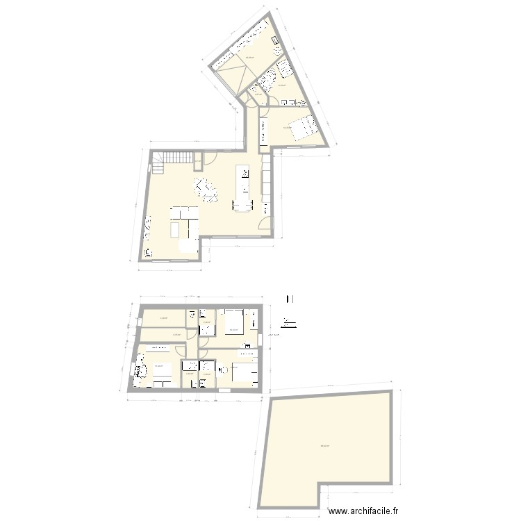 maisongranville022023. Plan de 15 pièces et 221 m2