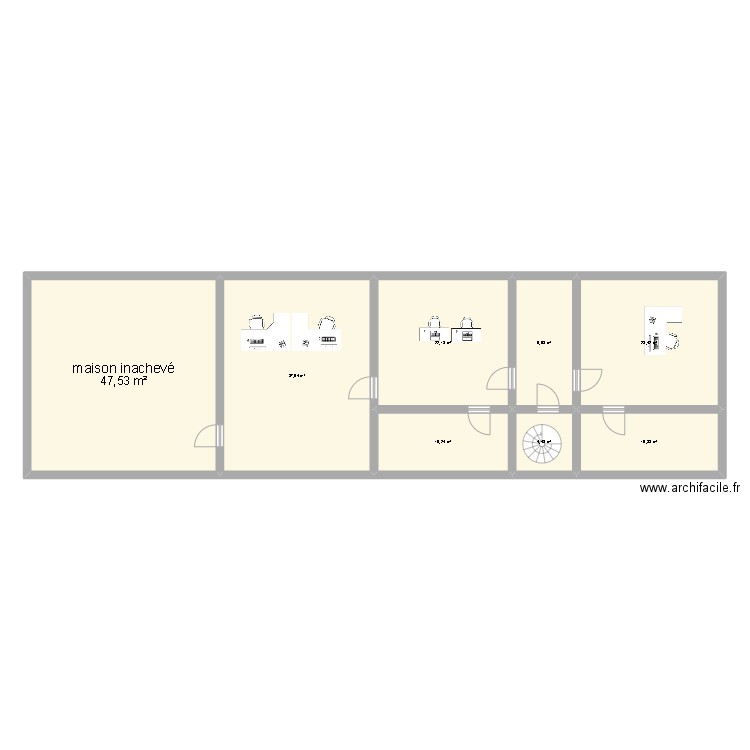 Plan Ac 1er étage. Plan de 0 pièce et 0 m2