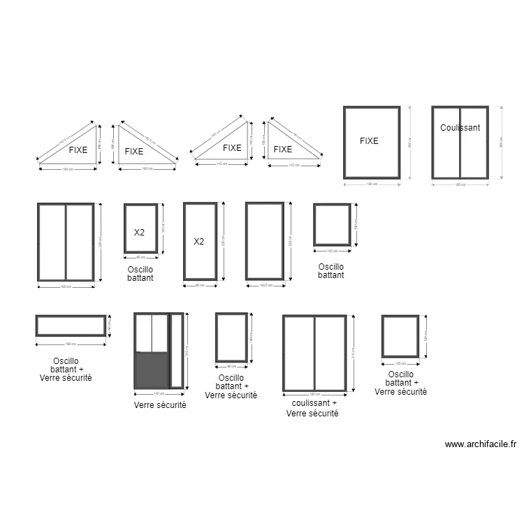 menuiserie ext. Plan de 