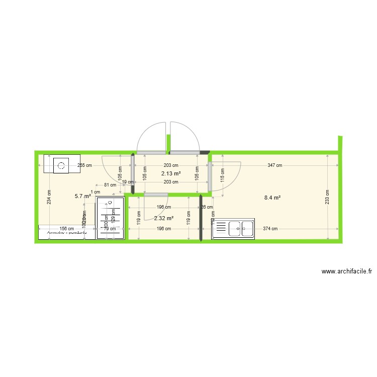  sdb. Plan de 0 pièce et 0 m2