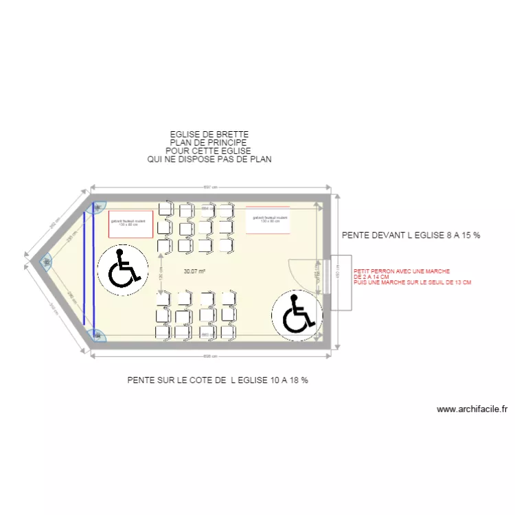 eglise de brette. Plan de eglise de brette. Plan de