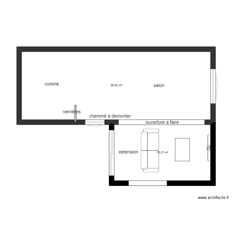 plan facon. Plan de 0 pièce et 0 m2