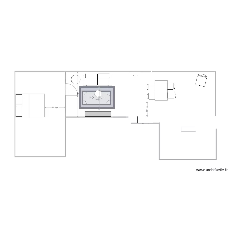 chalet. Plan de 