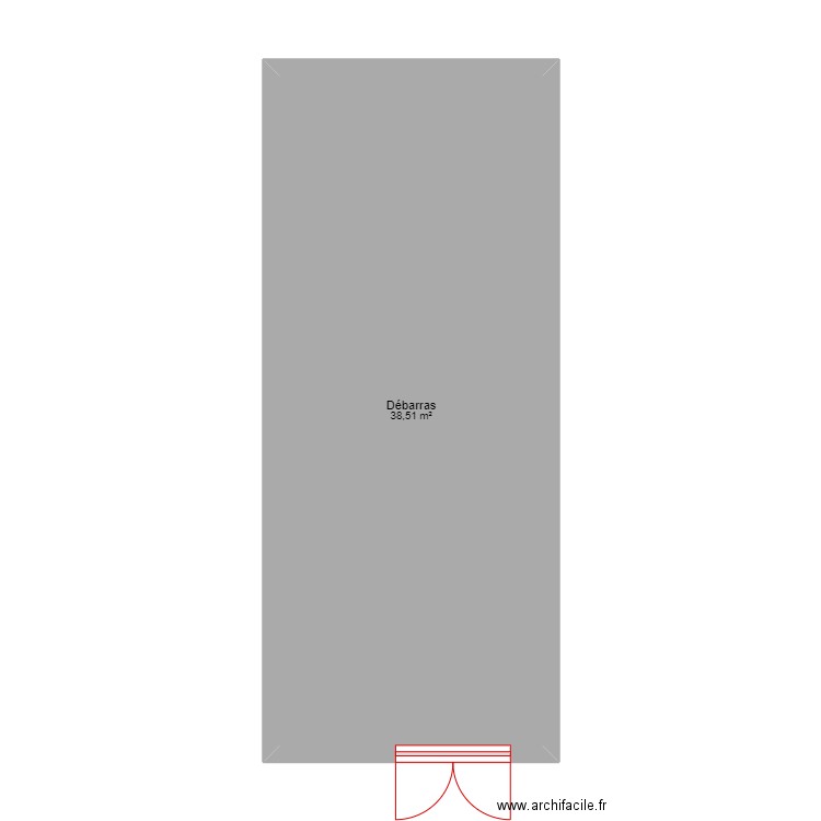 debarras. Plan de 0 pièce et 0 m2