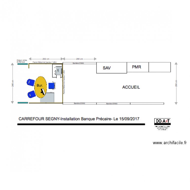 Précaire Banque SEGNY. Plan de 0 pièce et 0 m2