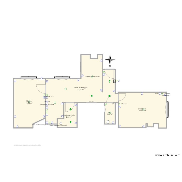 Appartement Option 2. Plan de 0 pièce et 0 m2