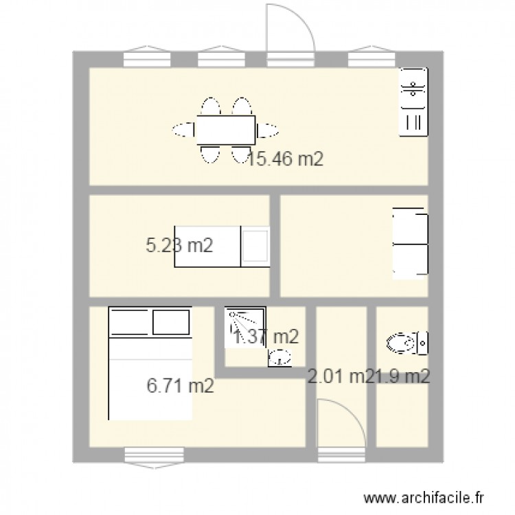 CAURETTE. Plan de 0 pièce et 0 m2