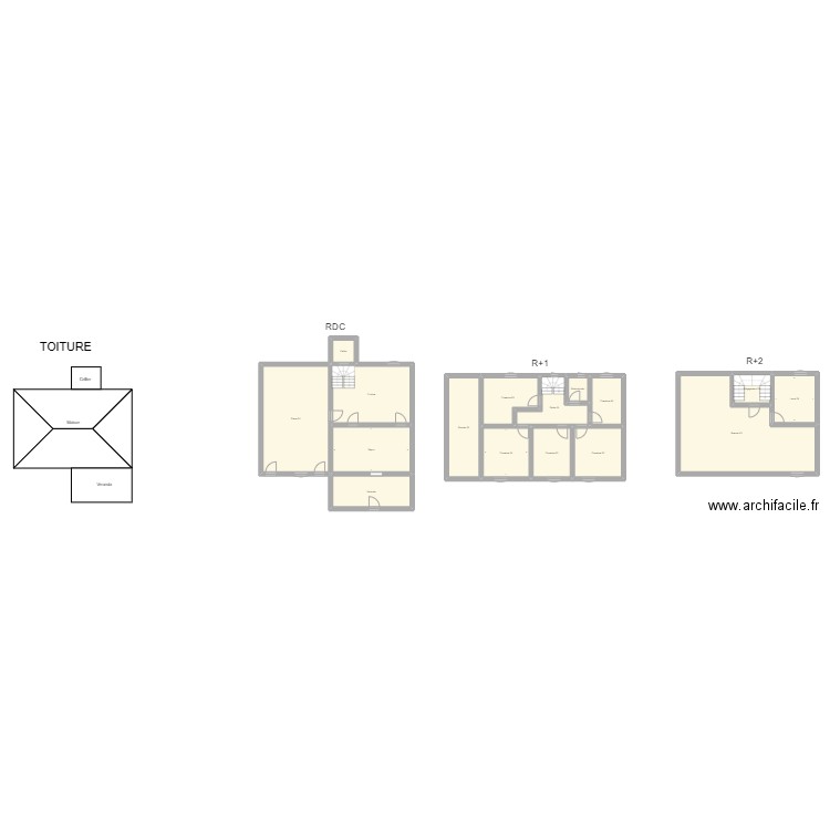 350601745A . Plan de 16 pièces et 269 m2