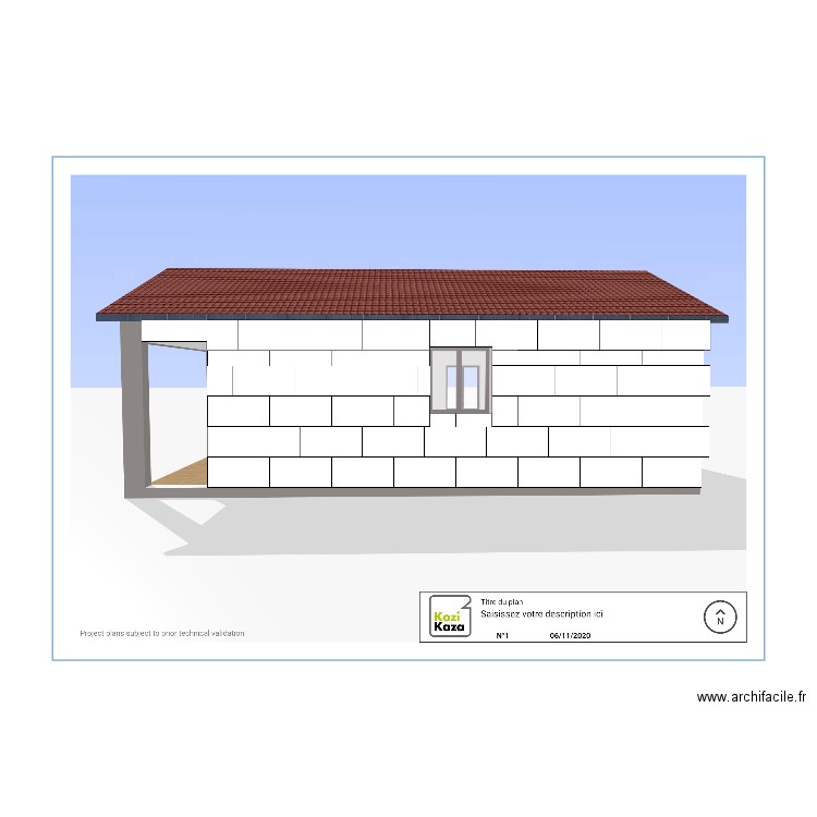 illico travaux CALEPINAGE FACE COTE MODIF. Plan de 0 pièce et 0 m2