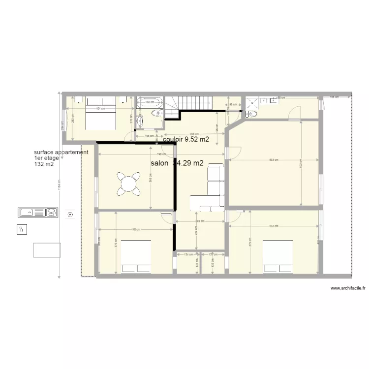 1er etage montreuil division. Plan de 1er etage montreuil division. Plan de