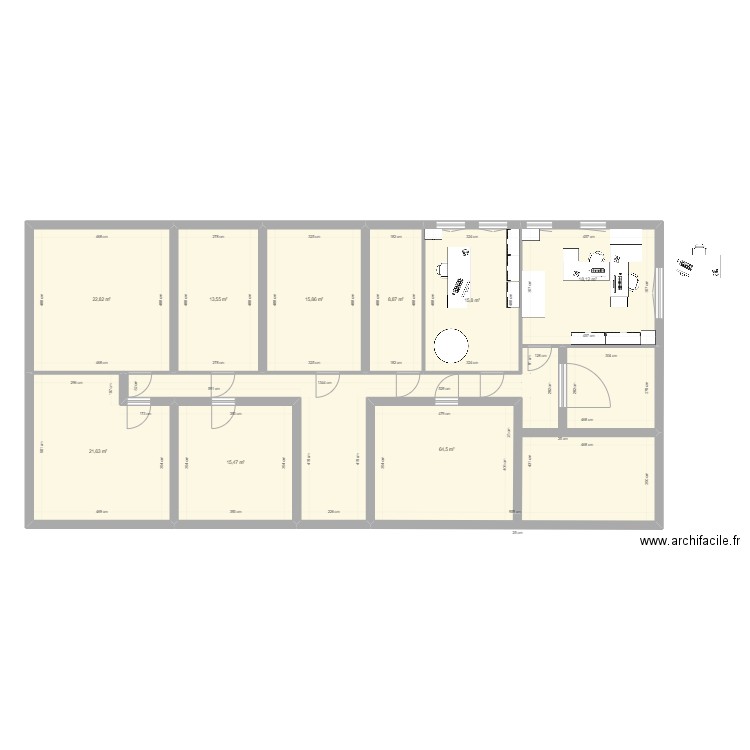 1er. Plan de 0 pièce et 0 m2