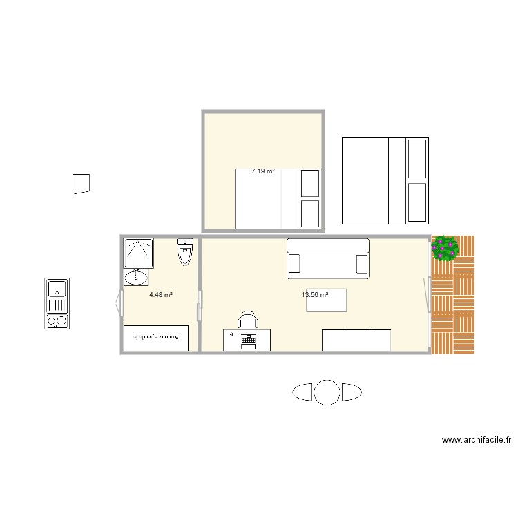 19JAN21 STUDIO . Plan de 0 pièce et 0 m2