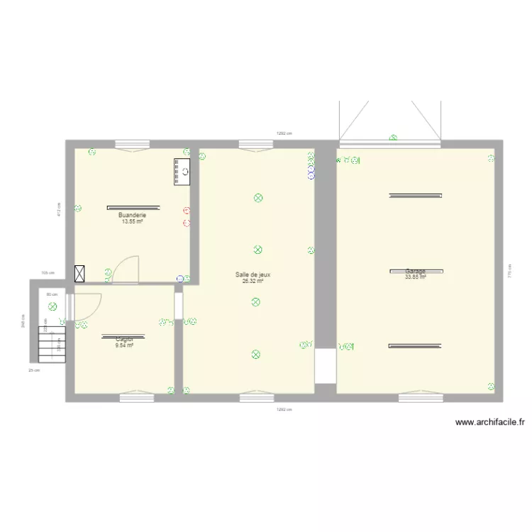 Sous sol Fers survilliers ecl et Pc. Plan de 