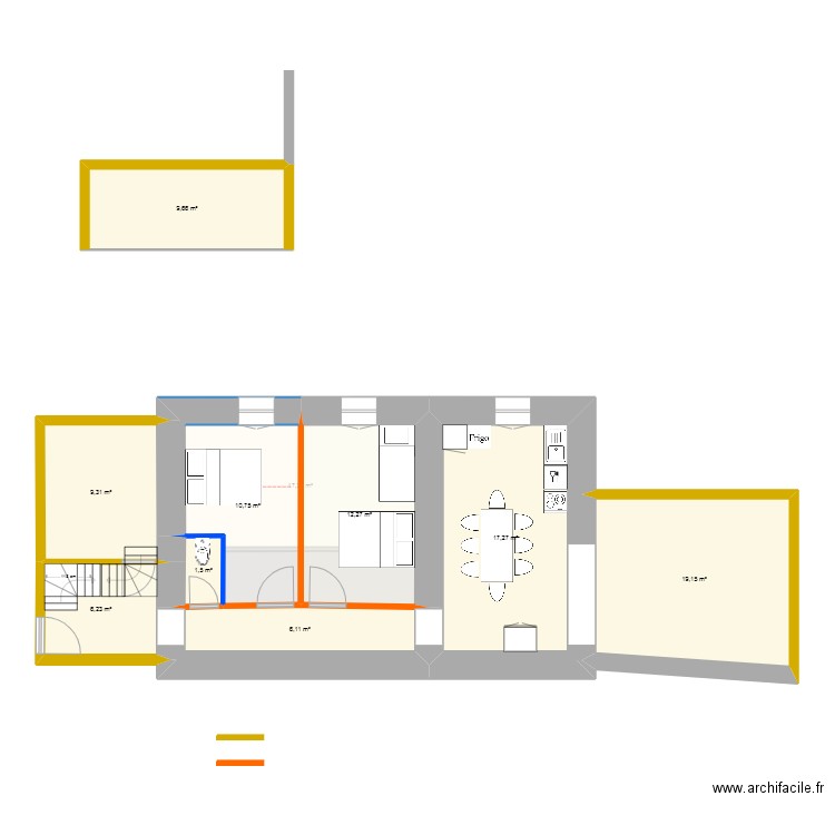 Coustelas ESCALIER. Plan de 20 pièces et 199 m2