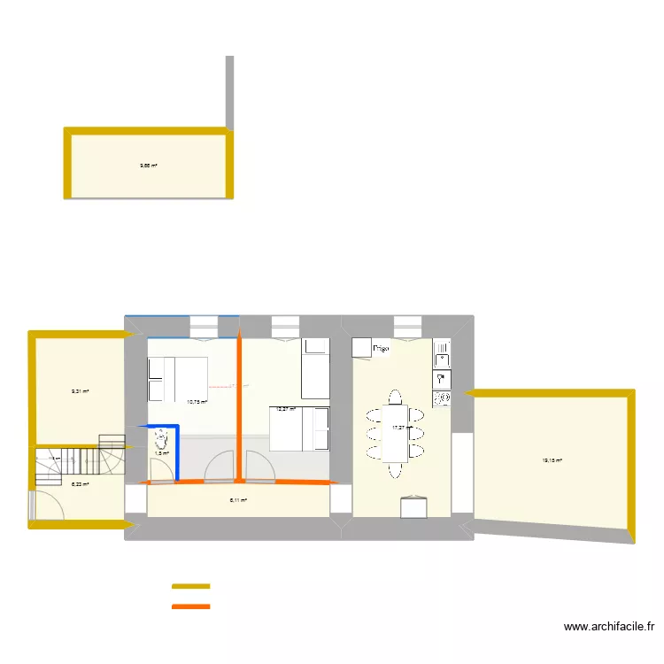 Coustelas ESCALIER. Plan de 