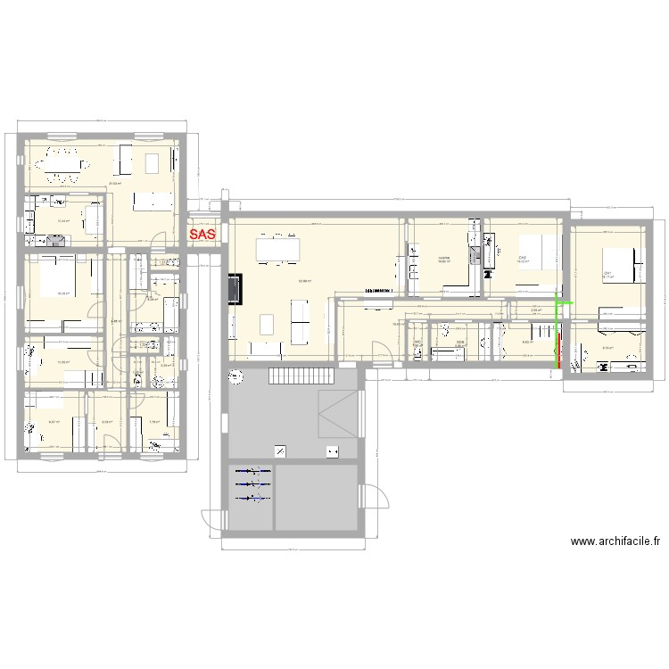 2 maisons complètes 2. Plan de 0 pièce et 0 m2