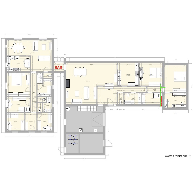 2 maisons complètes 2. Plan de 0 pièce et 0 m2