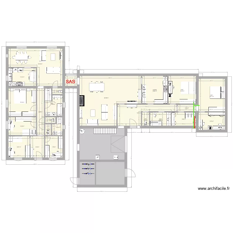 2 maisons complètes 2. Plan de 2 maisons complètes 2. Plan de