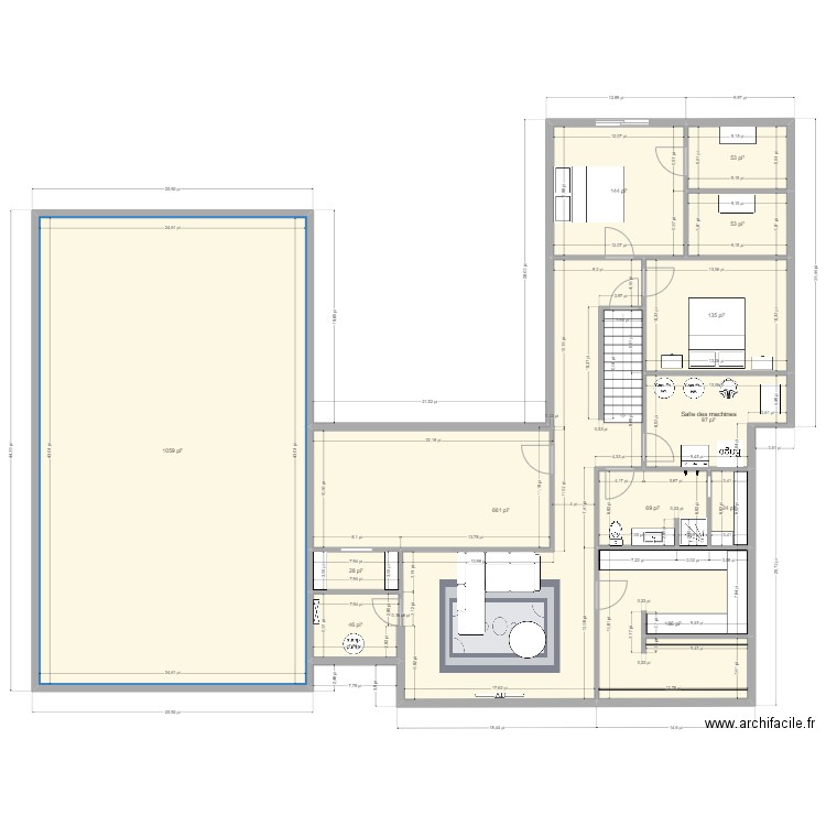 Sous-sol version 1 - 1. Plan de 0 pièce et 0 m2