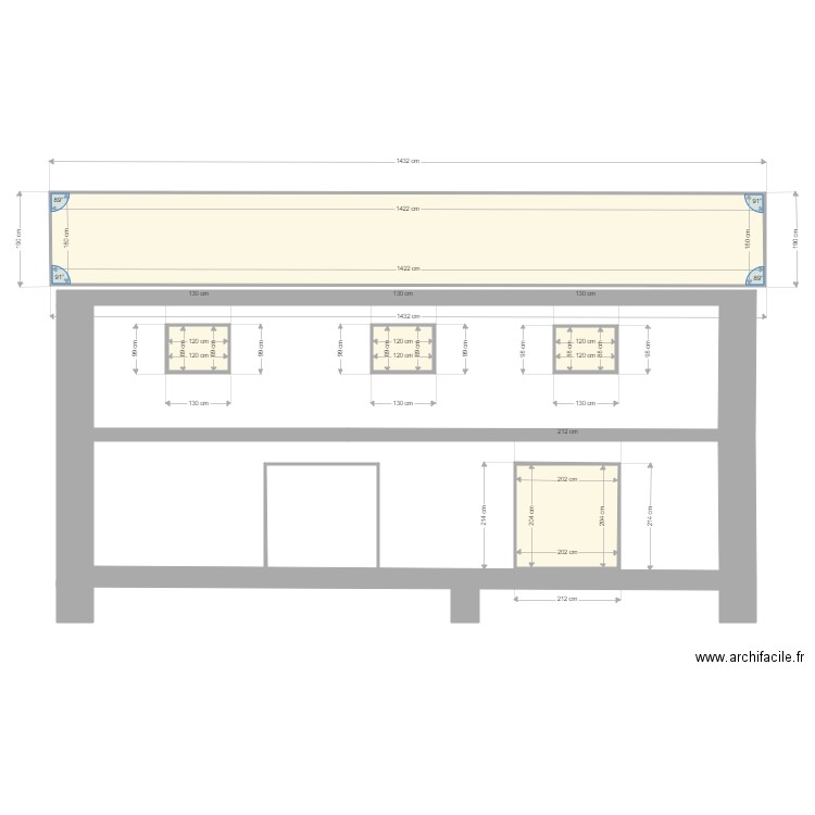 FACADE SUD. Plan de 0 pièce et 0 m2